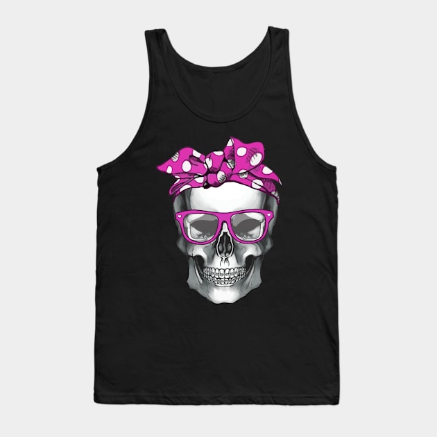 Skull Bandana 4 Tank Top by Collagedream